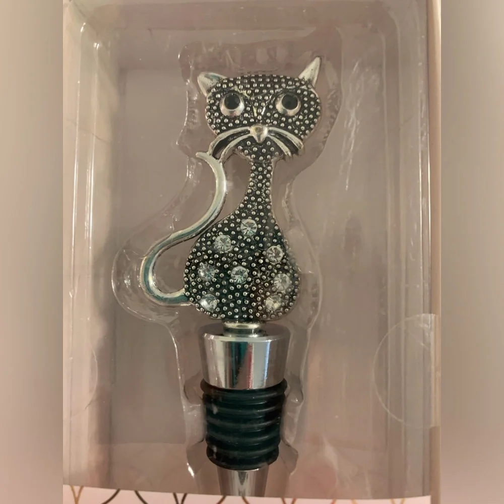 Cat wine stopper. New in box - Picture 3 of 3